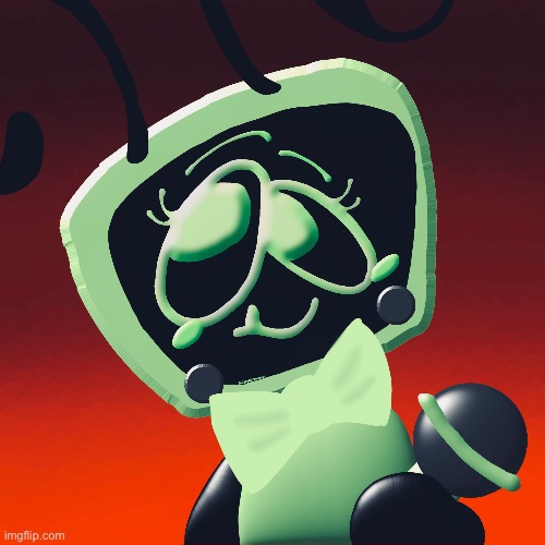 1933 Vee! (Credit to @-Luckycat- on yt for Vee design!) | image tagged in 1933,dandy's world,fanart | made w/ Imgflip meme maker