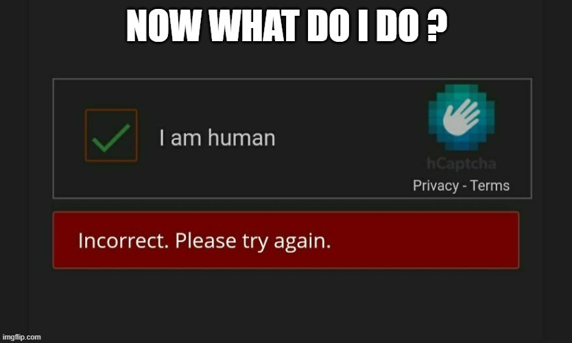 My computer says I'm not a human. What do I do now?  - humor - | image tagged in gaming,computers,funny,humor,video games | made w/ Imgflip meme maker