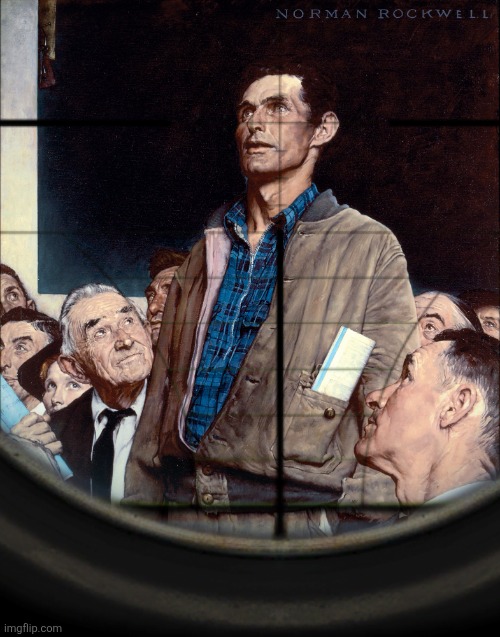 Aiming at standing guy Blank Meme Template