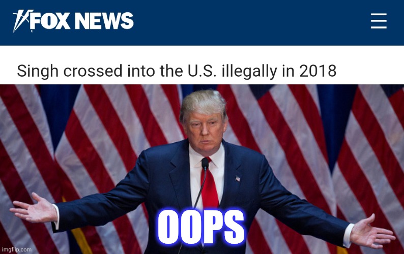 OOPS | image tagged in donald trump | made w/ Imgflip meme maker