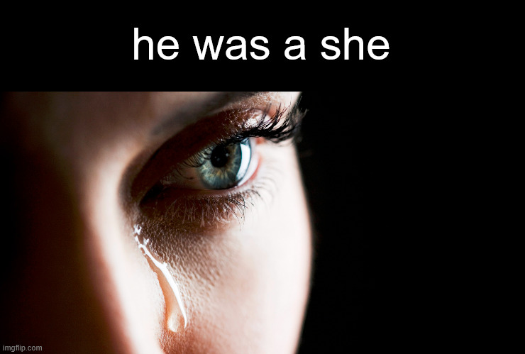he was a she | made w/ Imgflip meme maker
