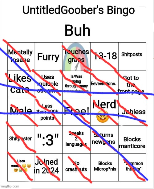 Three bingos all inone lmao | image tagged in untitledgoober's bingo | made w/ Imgflip meme maker