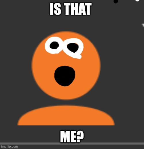 ME when I see someone ejdidjdnfjdidjdndbdd xk n.   A qw | IS THAT; ME? | image tagged in orange imgflip profile picture | made w/ Imgflip meme maker