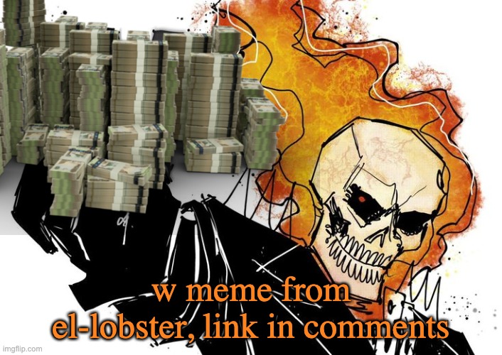 Ghost Rider Nuh uh uh | w meme from el-lobster, link in comments | image tagged in ghost rider nuh uh uh | made w/ Imgflip meme maker