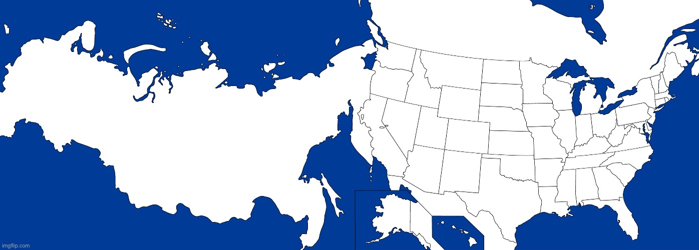 Why did they glue Russia to the U.S.? Are they stupid? | image tagged in russia glued to the u s | made w/ Imgflip meme maker