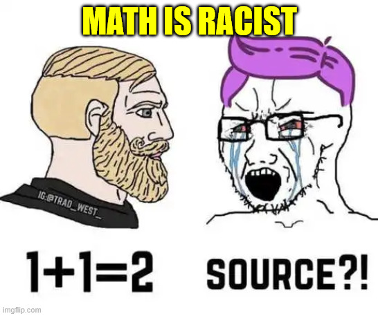 MATH IS RACIST | made w/ Imgflip meme maker
