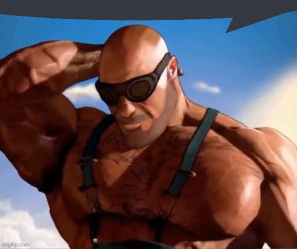 Buff tf2 engineer looking down | image tagged in buff tf2 engineer looking down | made w/ Imgflip meme maker
