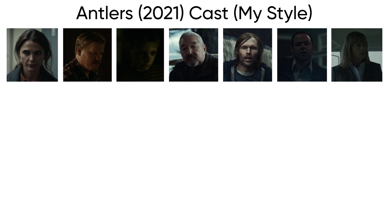 Antlers (2021) Cast (My Style) Blank Meme Template
