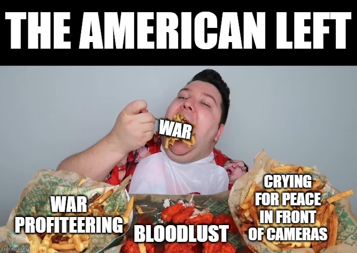 image tagged in nikicado avocado,leftist warhawks,political meme,democratic socialism,liberal hypocrisy,antiwar | made w/ Imgflip meme maker
