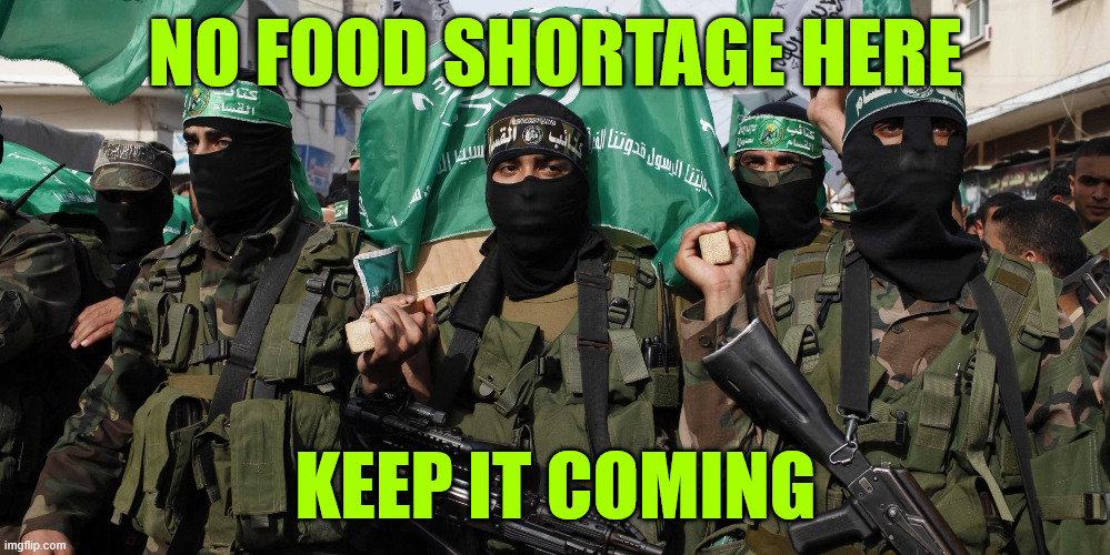 Hamas | NO FOOD SHORTAGE HERE KEEP IT COMING | image tagged in hamas | made w/ Imgflip meme maker