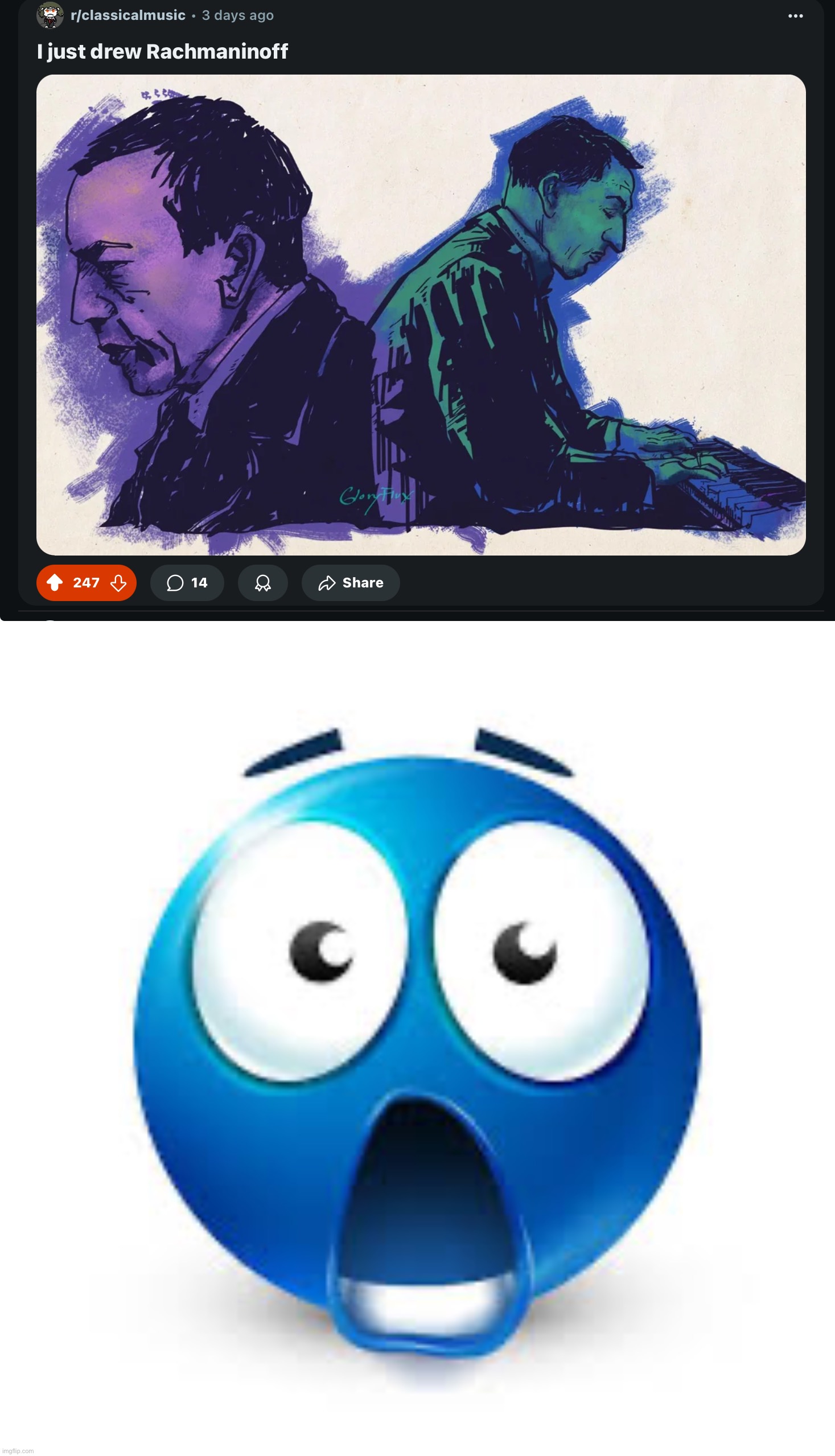 HOWWWWWWWW | image tagged in shocked blue guy | made w/ Imgflip meme maker
