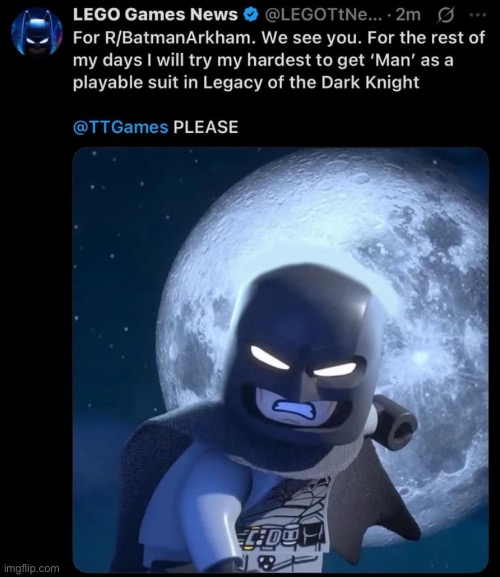 MAN MIGHT BE IN THE NEW LEGO BATMAN | made w/ Imgflip meme maker