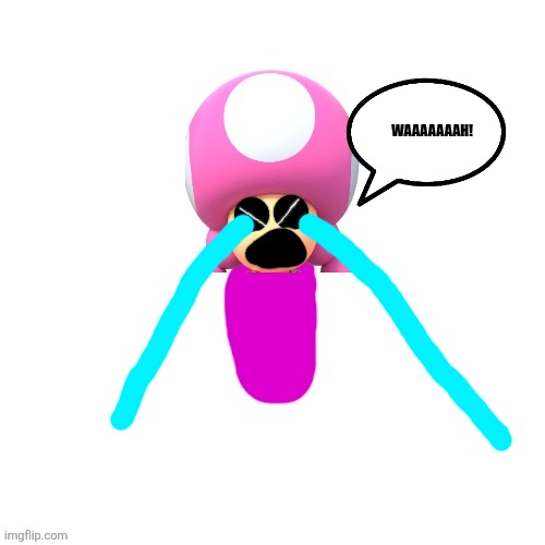 Baby Toadette CryBaby Blank Meme Template
