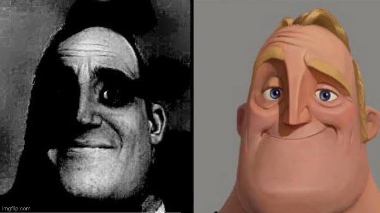 Uncanny Mr Incredible reversed | image tagged in uncanny mr incredible reversed | made w/ Imgflip meme maker