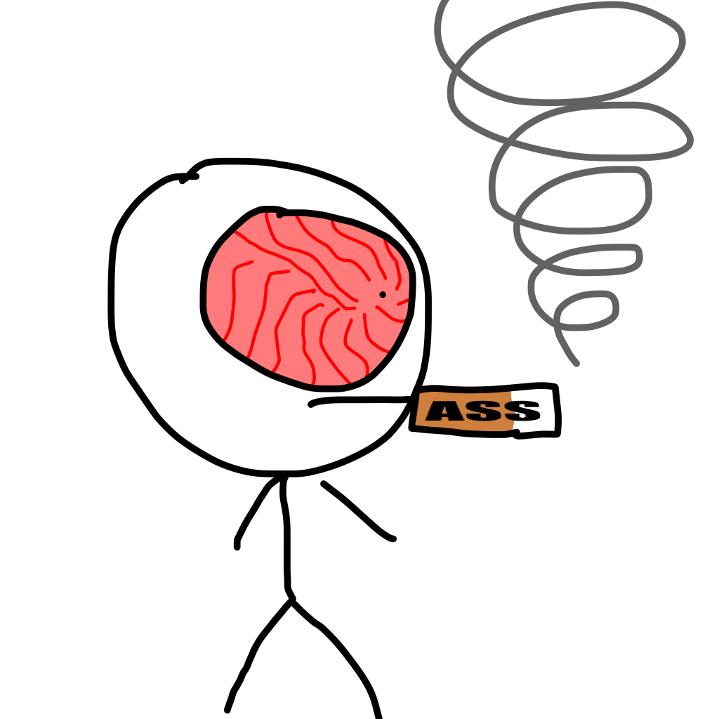 Mf chainsmoking ASS Blank Meme Template