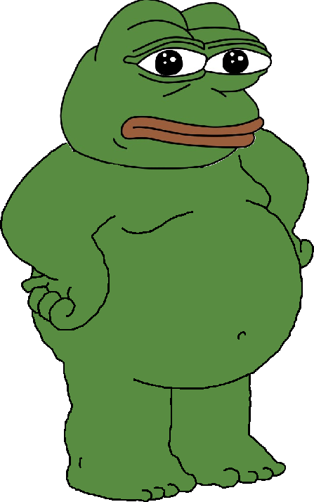 Fat pepe the frog Blank Meme Template
