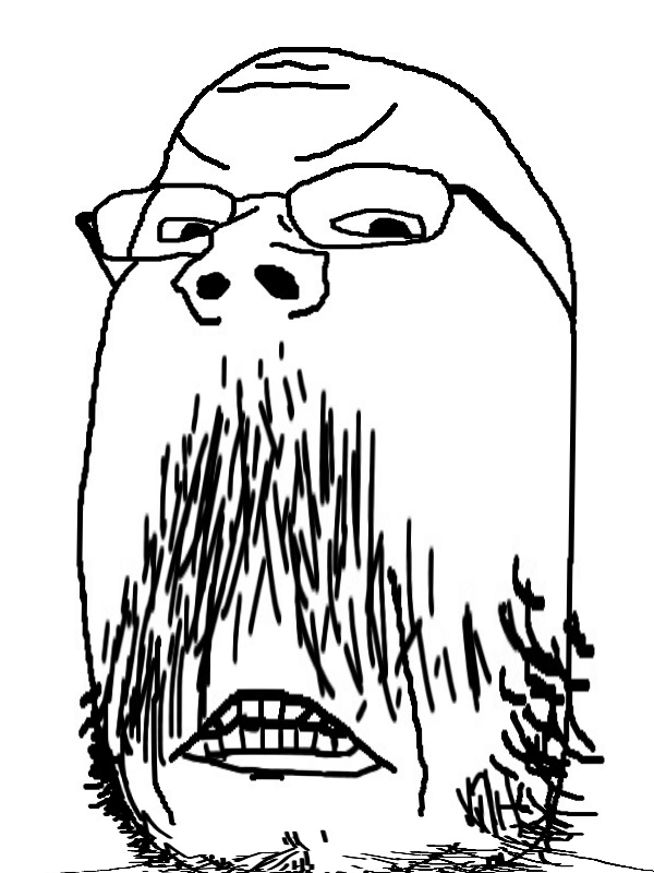Long faced angry soyjak Blank Meme Template