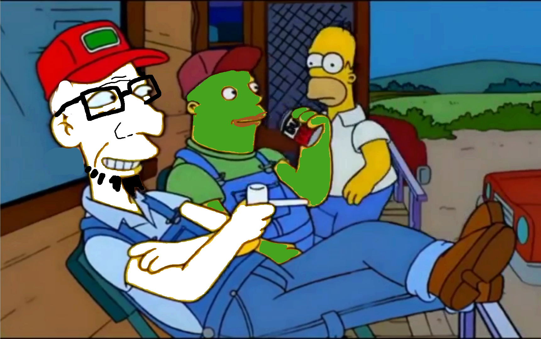 Sneed and pepe soyjak Blank Meme Template