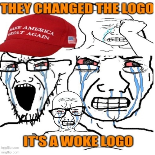 Cracker Barrel changes their logo ~ Snowflake maga meltdown | image tagged in cracker barrel old maga screaming at the clouds,changing heritage no it's business decision,whining whiney maga | made w/ Imgflip meme maker