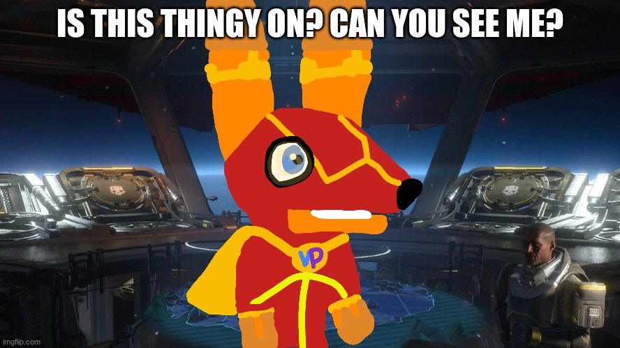 Inside a Super Destroyer | IS THIS THINGY ON? CAN YOU SEE ME? | image tagged in inside a super destroyer | made w/ Imgflip meme maker