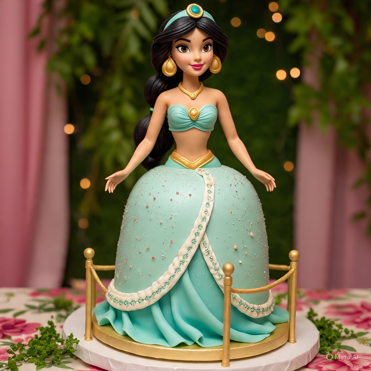 Princess Jasmine Doll Cake Blank Meme Template