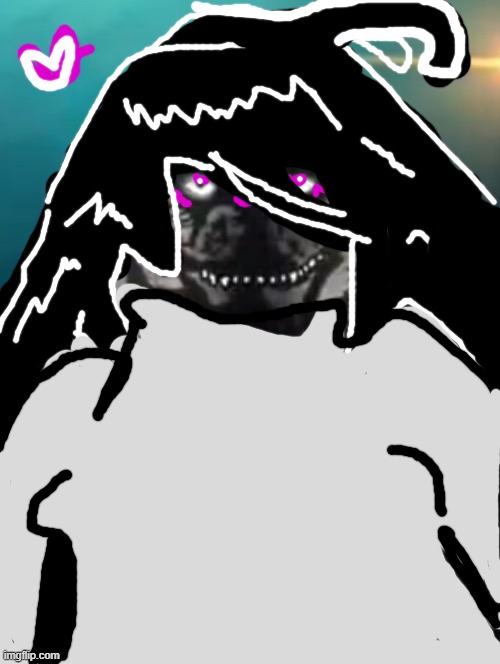 Godzilla-chan | image tagged in please say sike godzilla | made w/ Imgflip meme maker