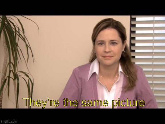 They’re the same picture | image tagged in they're the same picture | made w/ Imgflip meme maker