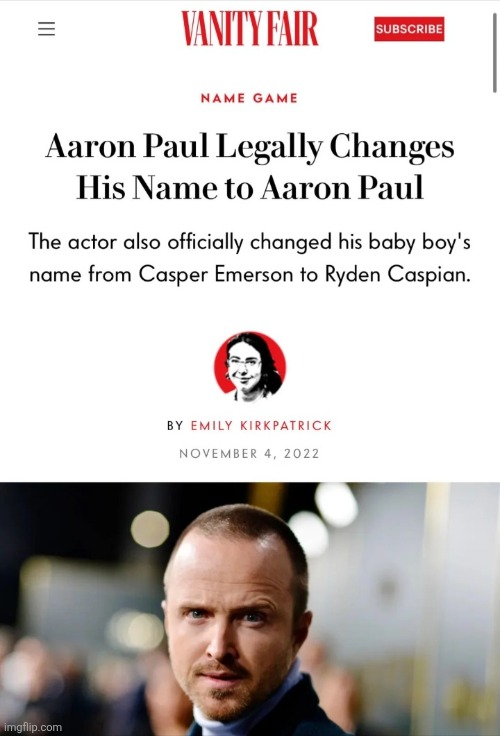 I hope he's happy with his new name | made w/ Imgflip meme maker