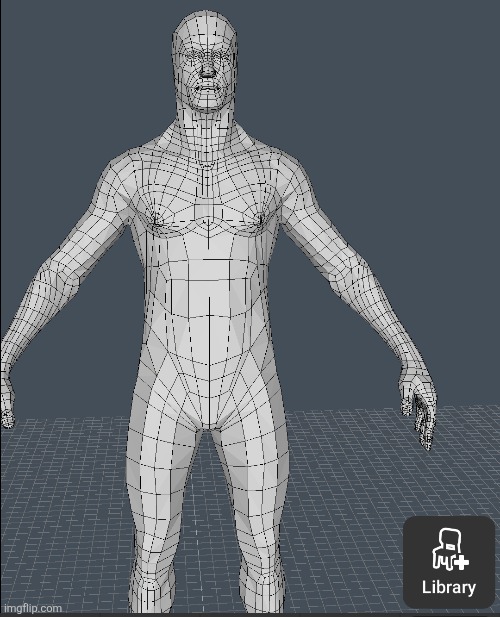 First time 3d modeling. Imma attempt to make Shrek from this | made w/ Imgflip meme maker
