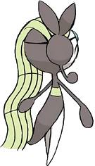 Meloetta Back View (Aria Form) Meme Template