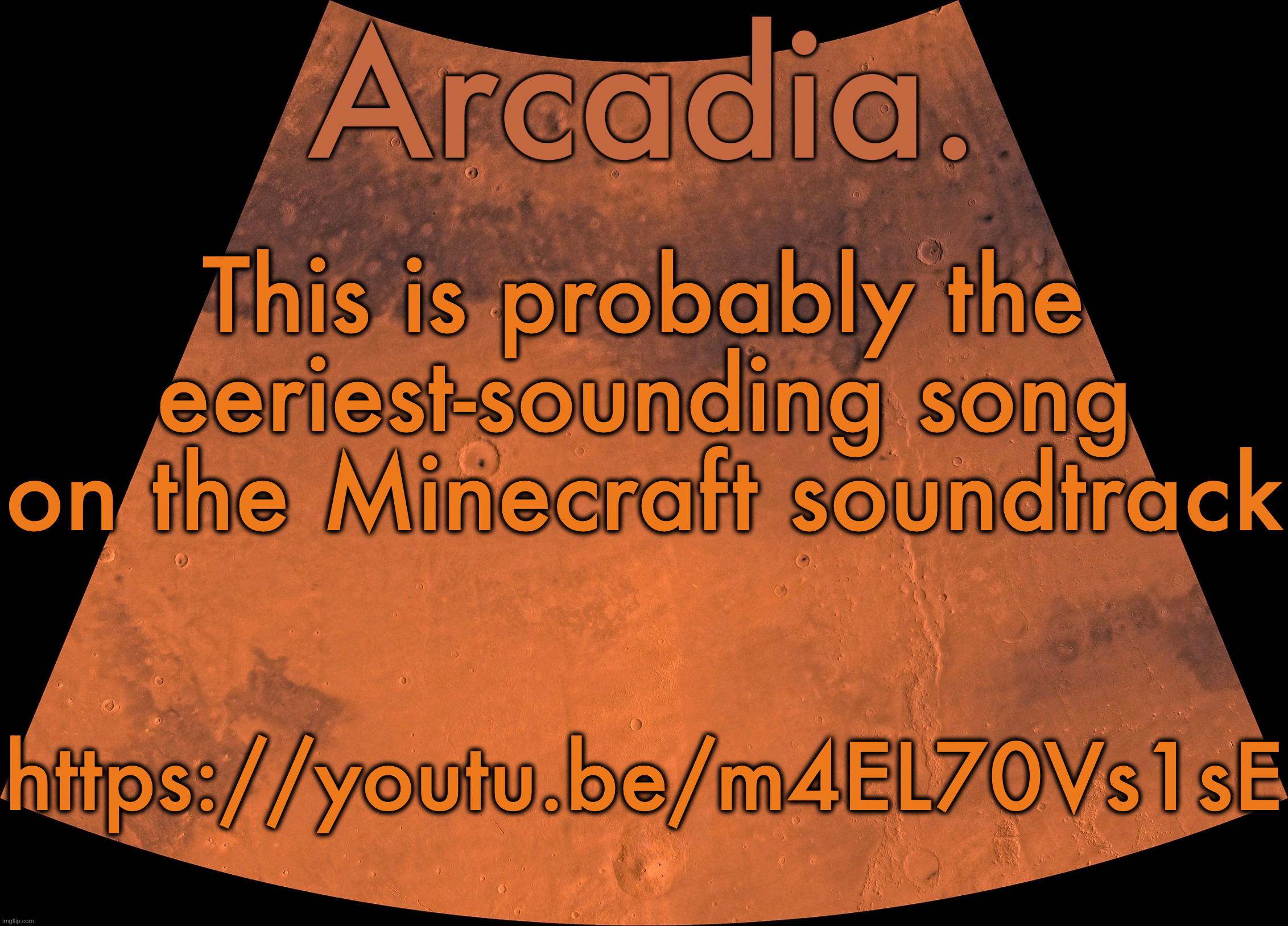 It never made it to the base game but is definitely still creepy | This is probably the eeriest-sounding song on the Minecraft soundtrack; https://youtu.be/m4EL70Vs1sE | image tagged in silver announcement template 19 0 template | made w/ Imgflip meme maker