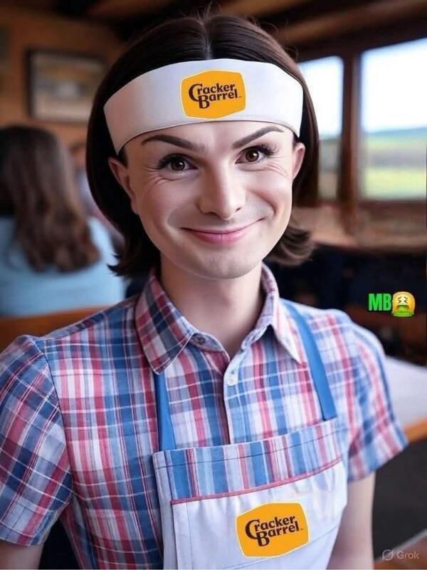 Dylan Mulvaney Cracker Barrel Blank Meme Template