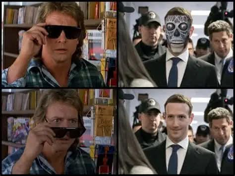 Mark Zuckerberg They Live Blank Meme Template