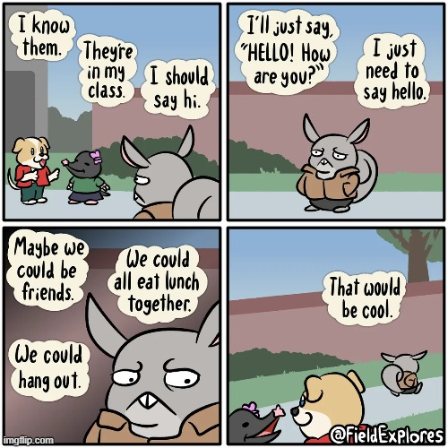 image tagged in chinchilla,dog,mole,hello,friends,antisocial | made w/ Imgflip meme maker