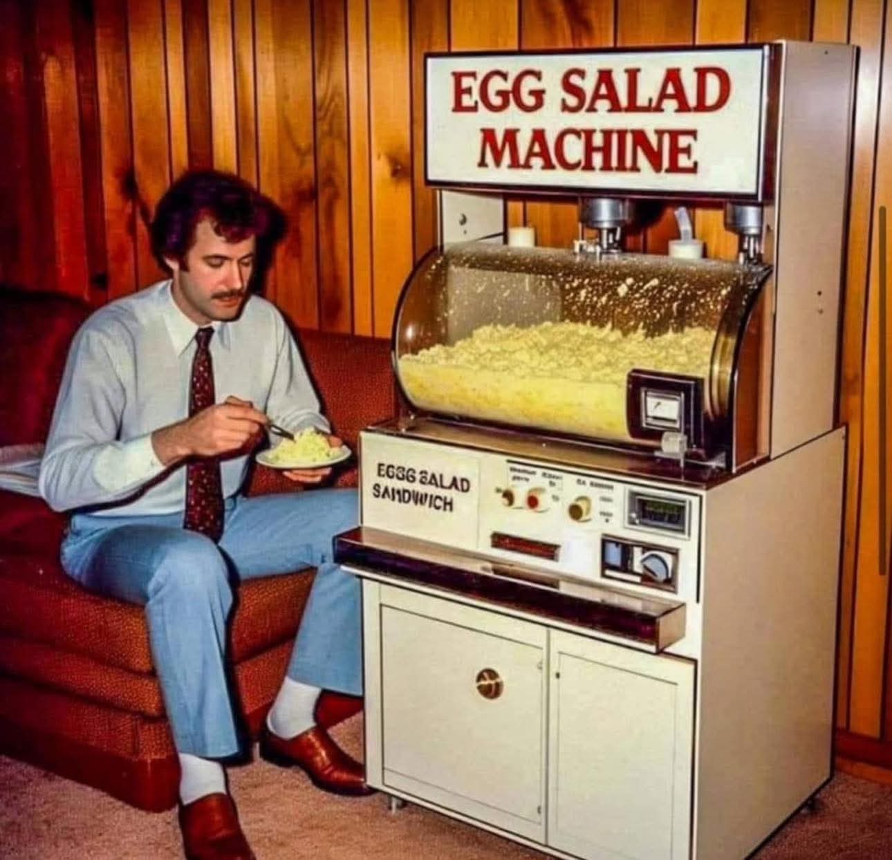 Egg Salad Machine Blank Meme Template