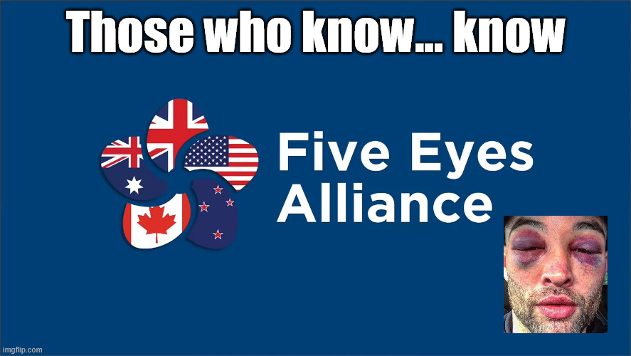 "Allies" | Those who know... know | image tagged in five eyes,deep state collusion | made w/ Imgflip meme maker