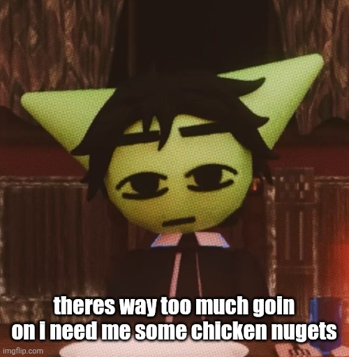 vrochacho what | theres way too much goin on i need me some chicken nugets | image tagged in vrochacho what | made w/ Imgflip meme maker