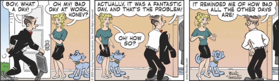 Blondie | image tagged in comics | made w/ Imgflip meme maker