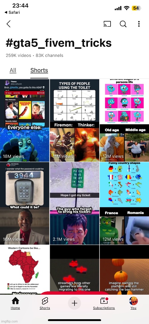 Every video with this tag has literally NOTHING to do to GTA 5 | made w/ Imgflip meme maker