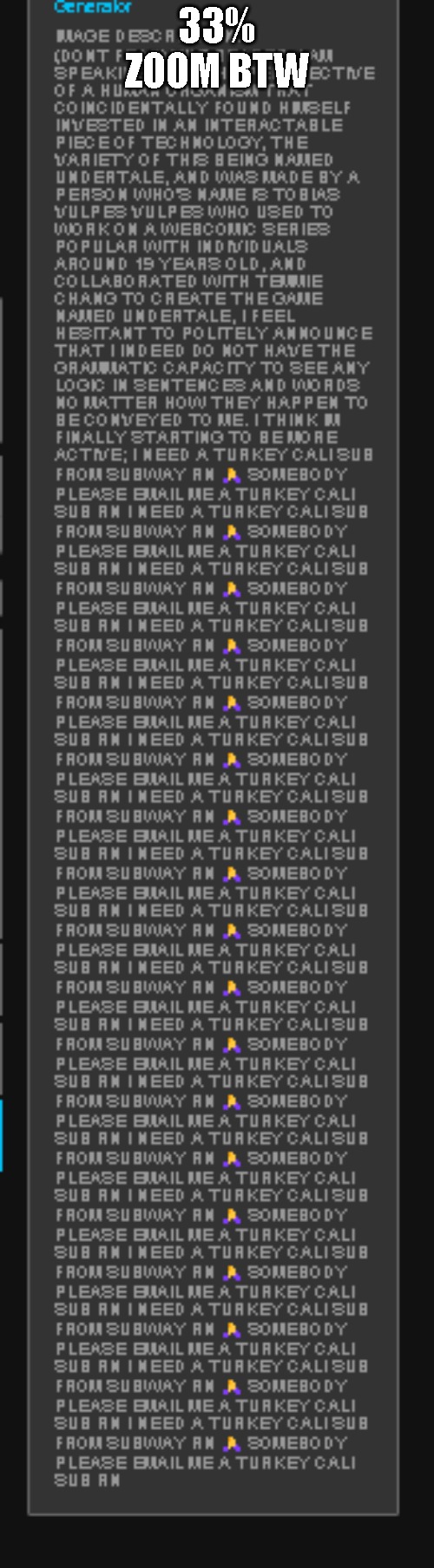 33% ZOOM BTW | made w/ Imgflip meme maker