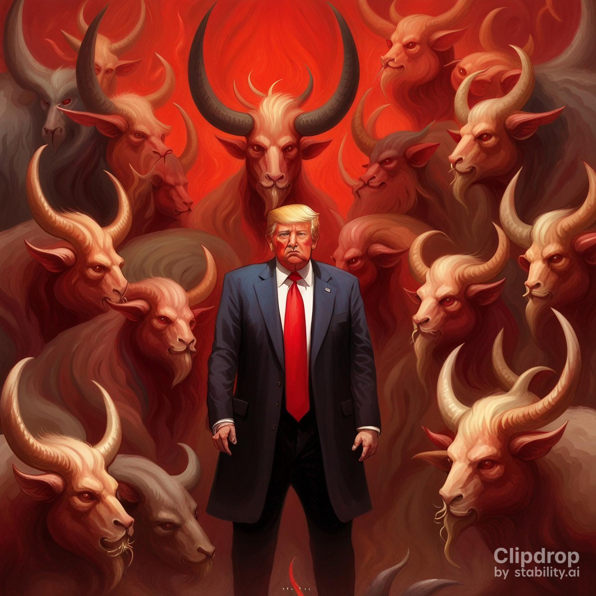 Trump wants to go to Heaven. His reservations read differently. Blank Meme Template