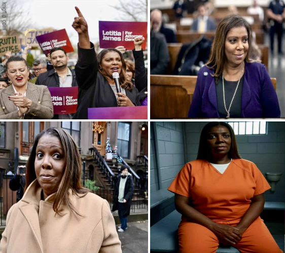 The hypocrisy and evolution of Letitia James Blank Meme Template