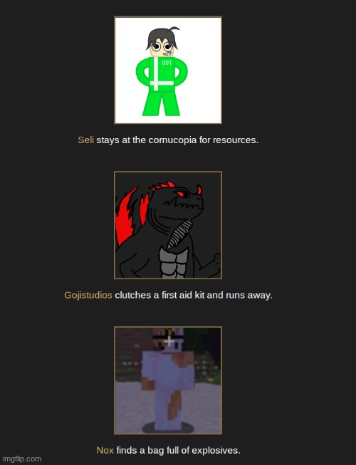 ._. | image tagged in hunger games geo | made w/ Imgflip meme maker
