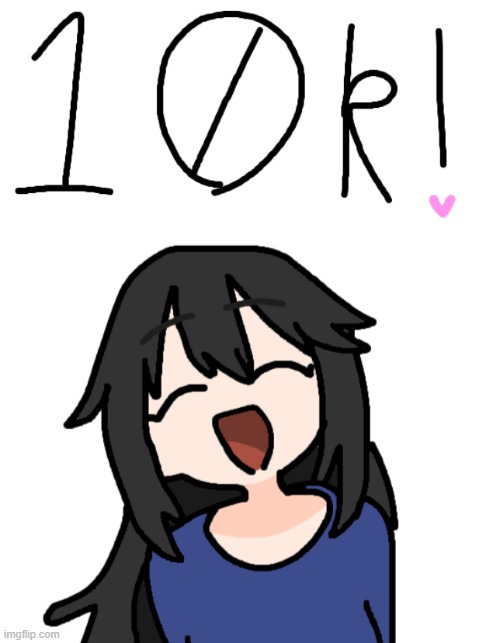 yippie!! | image tagged in procreate,basic brush,small canvas,10k,drawing,oc | made w/ Imgflip meme maker
