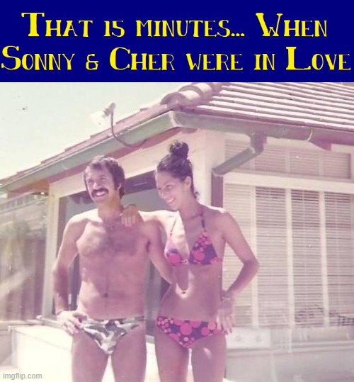 I GOT YOU, BABE! | image tagged in vince vance,sonny and cher,sonny bono,celebrity,memes,bathing suit | made w/ Imgflip meme maker