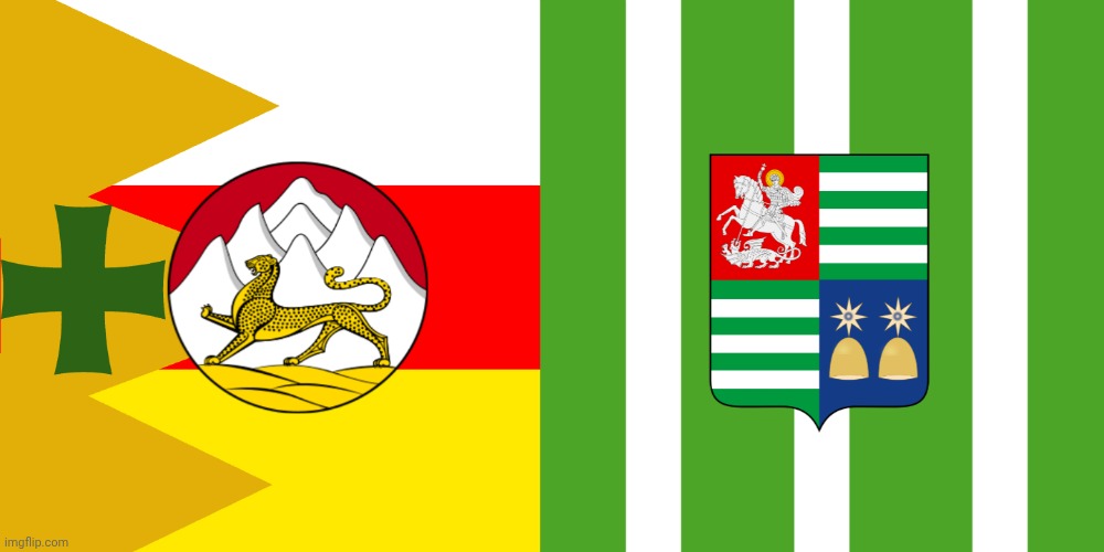 (i made it this time) hypothetical flag of North Georgia | made w/ Imgflip meme maker