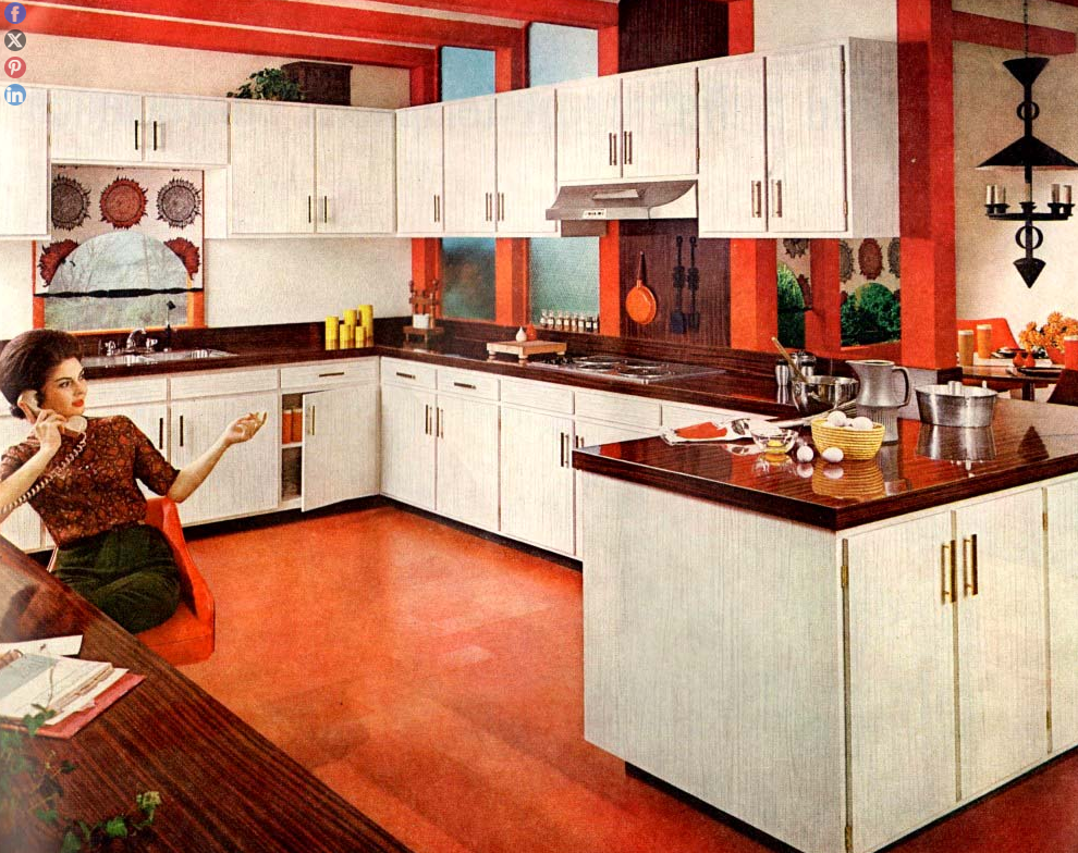 ATOMIC ERA KITCHEN Blank Meme Template