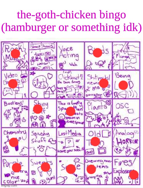 tgc bingo | image tagged in tgc bingo | made w/ Imgflip meme maker
