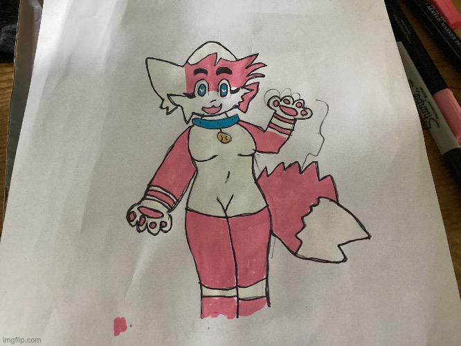 hey yall. sorry I haven’t been active these past few days. to compensate for that, heres a drawing I made of a besties oc | made w/ Imgflip meme maker