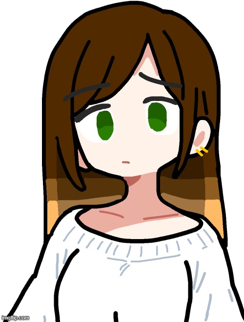 i drew myself lol | image tagged in procreate,basic brush,drawing,myself | made w/ Imgflip meme maker